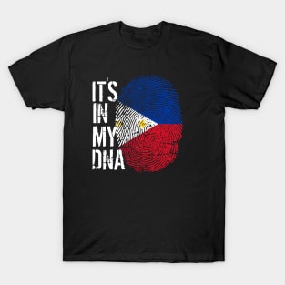 Philippines Flag Fingerprint My Story DNA Filipino T-Shirt
